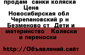 продам  санки коляска › Цена ­ 3 500 - Новосибирская обл., Черепановский р-н, Безменово ст. Дети и материнство » Коляски и переноски   